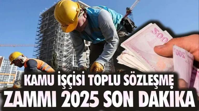 Kamu İşçisi Zammı: 2025 Gelişmeleri ve Taban Ücret